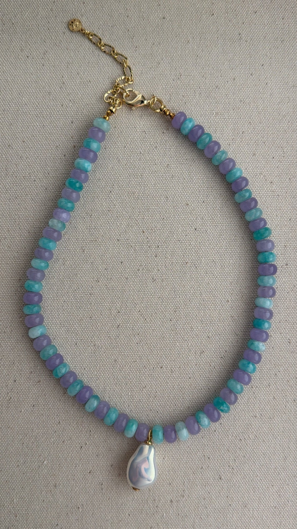 Cotton Candy Pearl Necklace